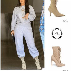 Lace Up Booties NWOT Yeezy Style but for less